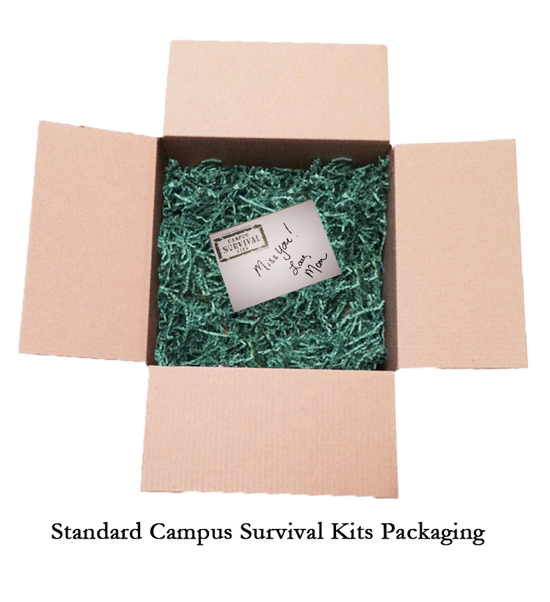 Original Campus Survival Kits Packaging - standard on all kits!