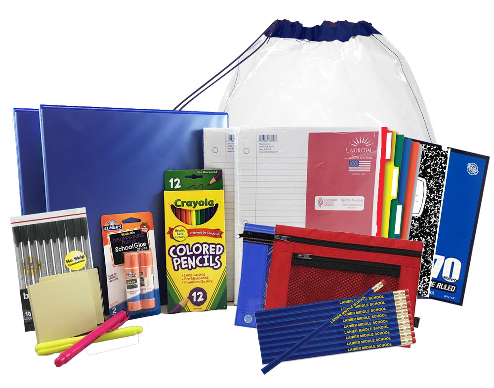 Lanier Middle School Basic Supply Kit — Campus Survival Kits and
