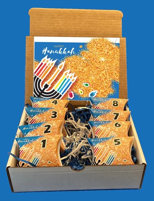 Hanukkah Countdown Daily Treat Surprise Box