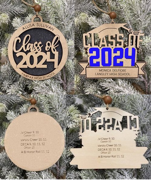 Graduation Personalized Christmas Holiday Ornament