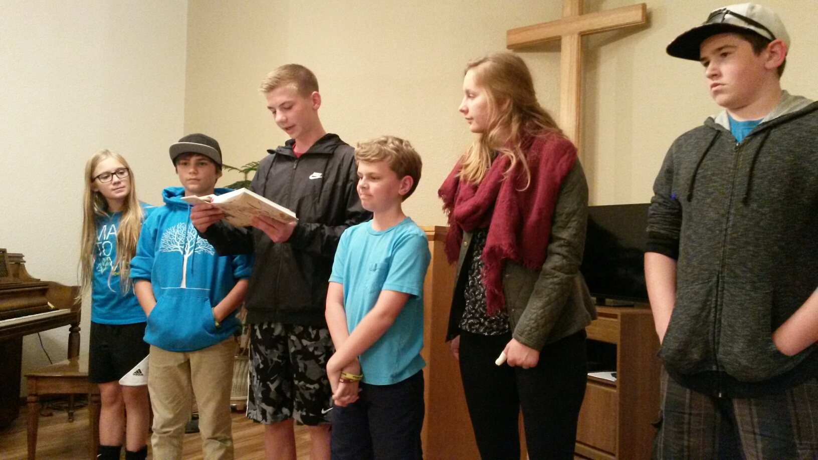 High Five Youth Group from the University Church, leading worship at the CAC chapel last week.
