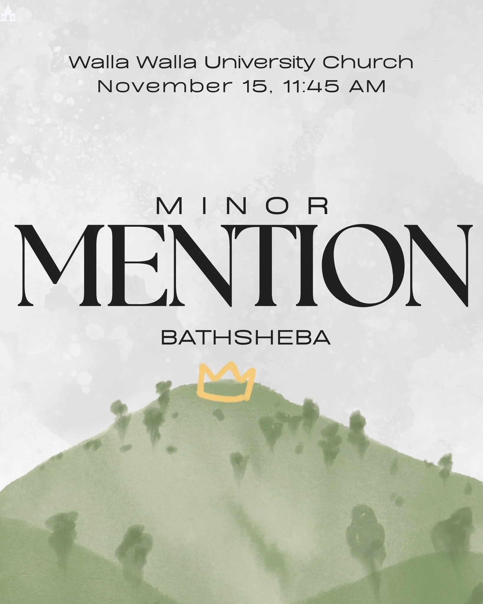 Join us this Sabbath at Walla Walla University Church 🙌🏻 for the next message in our Minor Mention series: Bathsheba. Discover how God&rsquo;s grace and purpose can shine through stories of challenge and redemption. 🌿✨