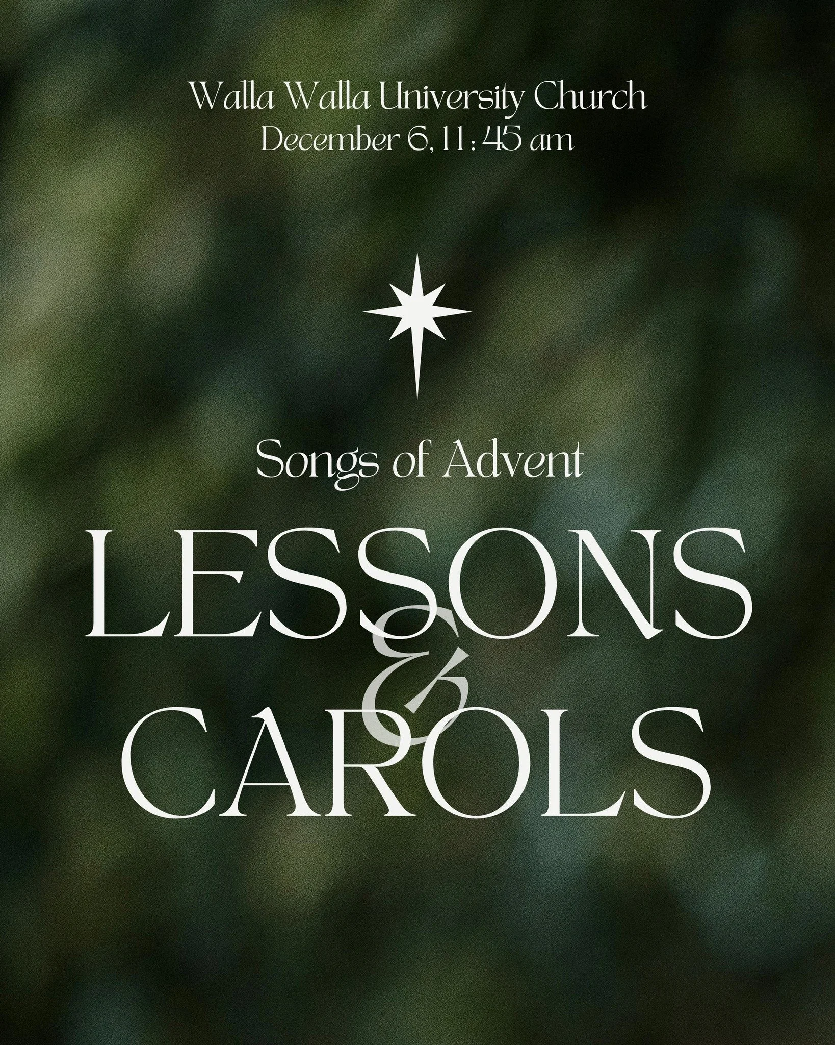 Join us this Sabbath for our new series Songs of Advent: Lessons and Carols ✨🎶. May your heart be filled with hope as we enter this season together.