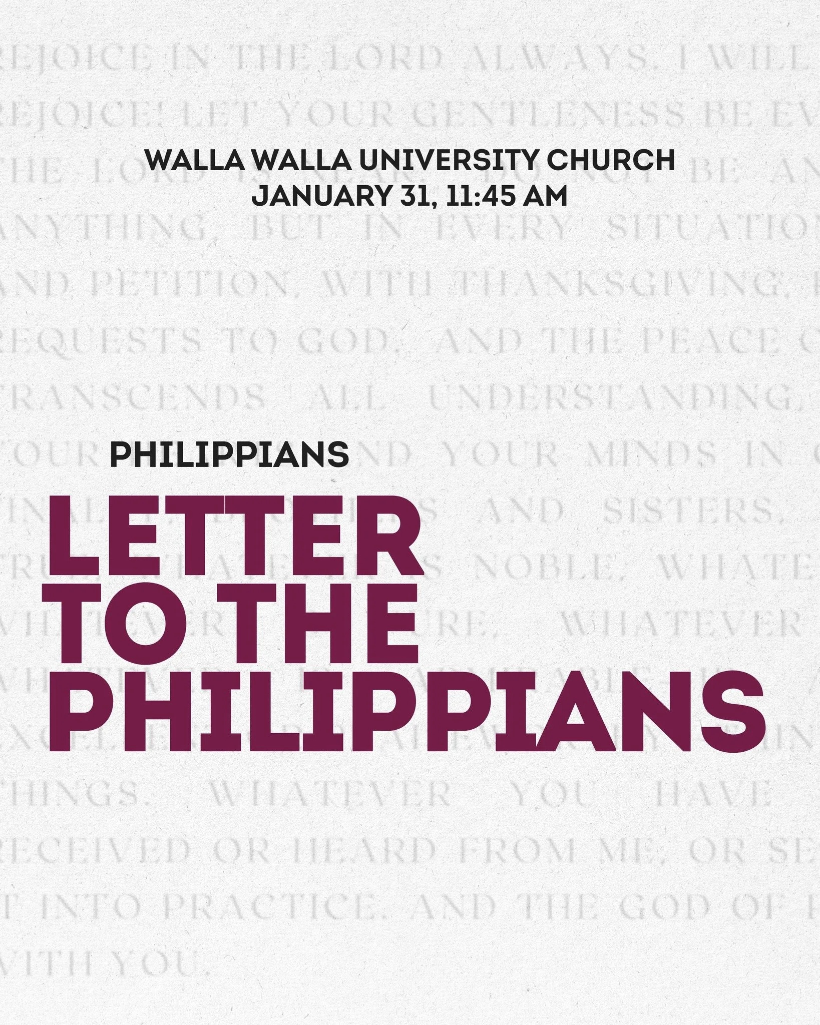 Join us this Sabbath as we reflect on Philippians&mdash;a powerful message of joy, faith, and hope that speaks to every season of life 🤍📖