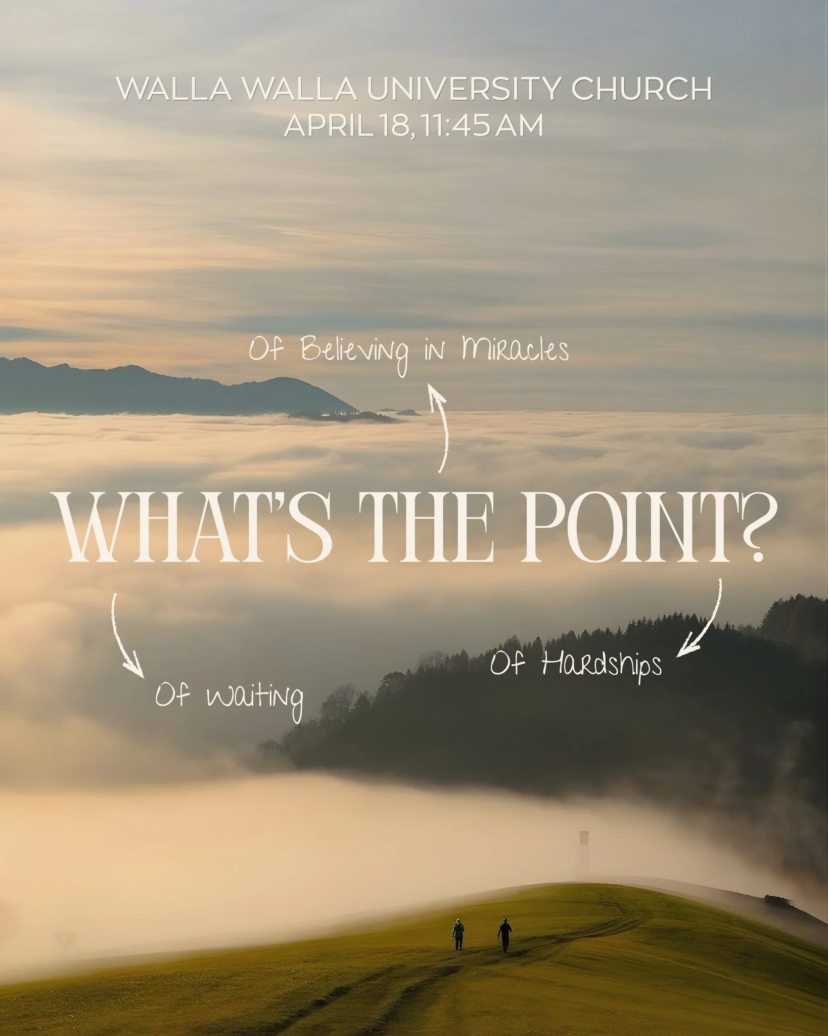 Join us this Sabbath 🤍
As we explore What&rsquo;s the Point?&mdash;in hardships, in miracles, and in the waiting&hellip;  God is working in every season of our lives.

Come and grow in faith with us as we discover purpose in every moment.