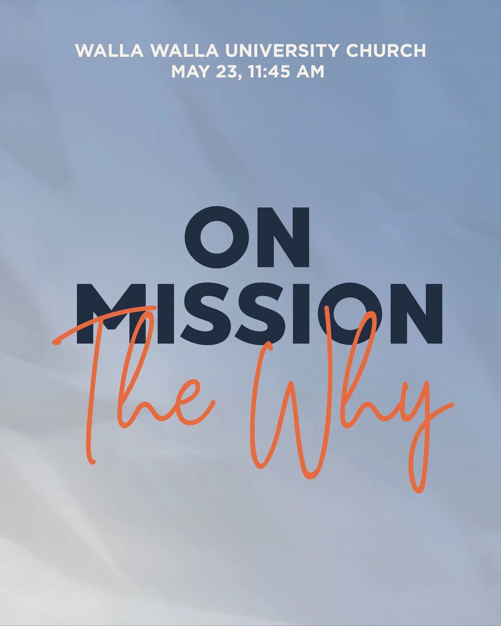 Join us this Sabbath for a special message: On Mission: The Why ✨ Come worship with us and be part of something greater.