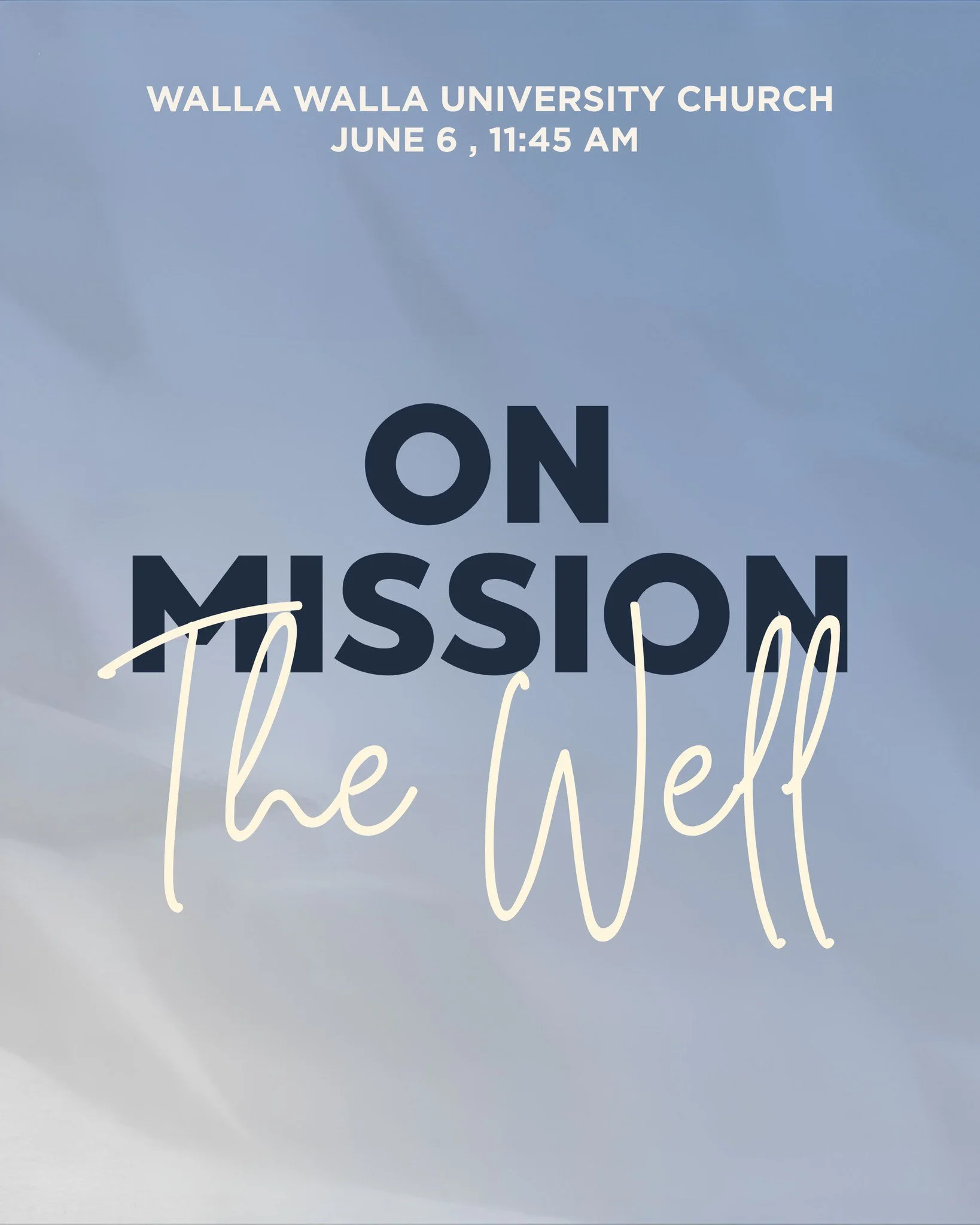 Join us this Sabbath as we conclude our On Mission series with the final message, &ldquo;The Well.&rdquo; Together, we&rsquo;ll reflect on God&rsquo;s invitation to deeper faith, greater purpose, and a life centered on His mission. ✨🙌🏻
