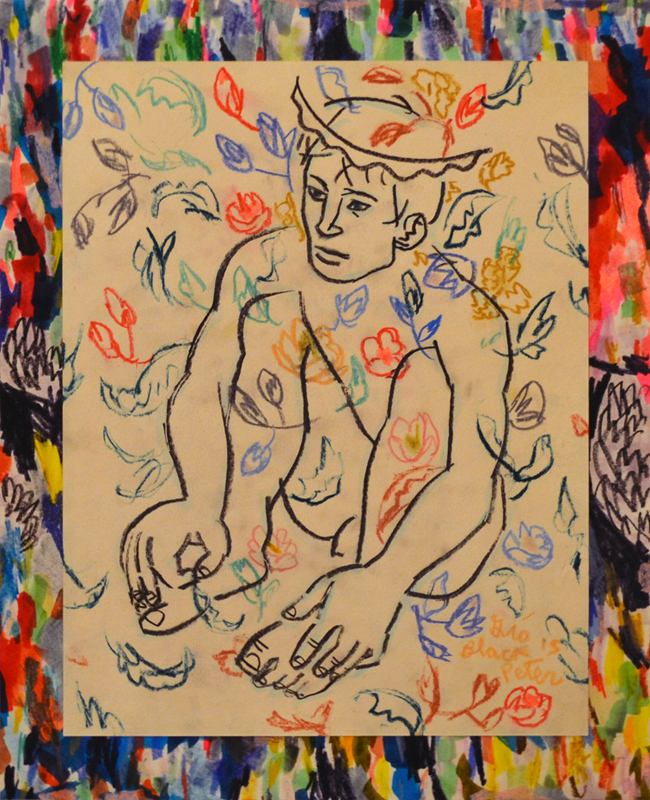 *I'm Never Gonna Know You Now. Mixed media on archival paper. 10.5"x13"
