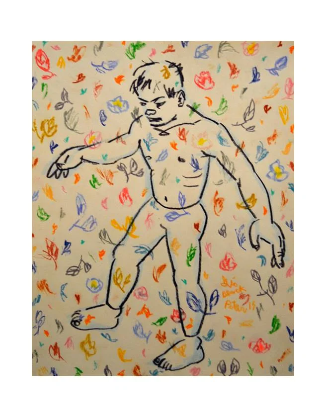 *Samedi Zombie. Mixed media on archival paper. 8.5"x11"