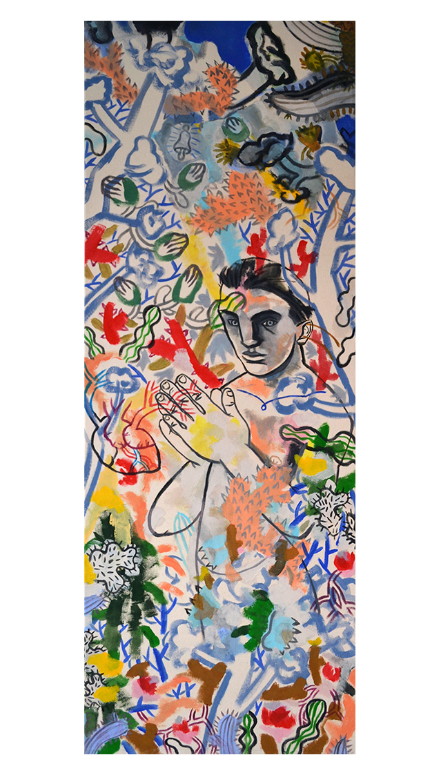 *Emerge (Son Of Hyeres) Acrylic on canvas.
