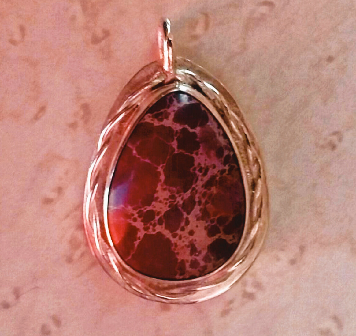 Sterling silver with Agate Small Pendant