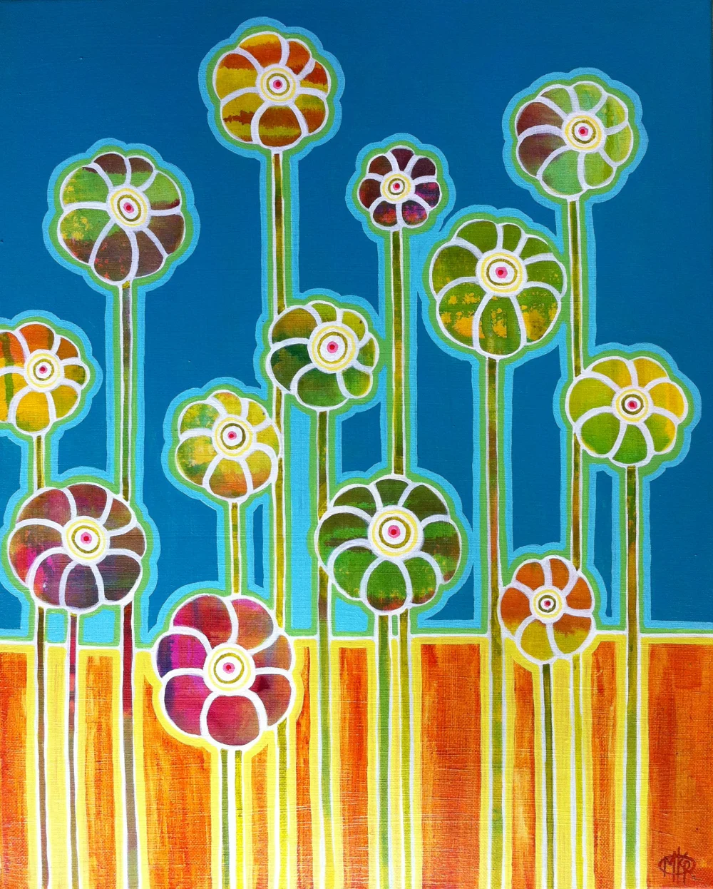 SOLD "Oasis" 16"X20" $250