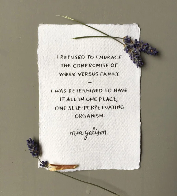 Work Versus Family | Mia Galison on Design Mom