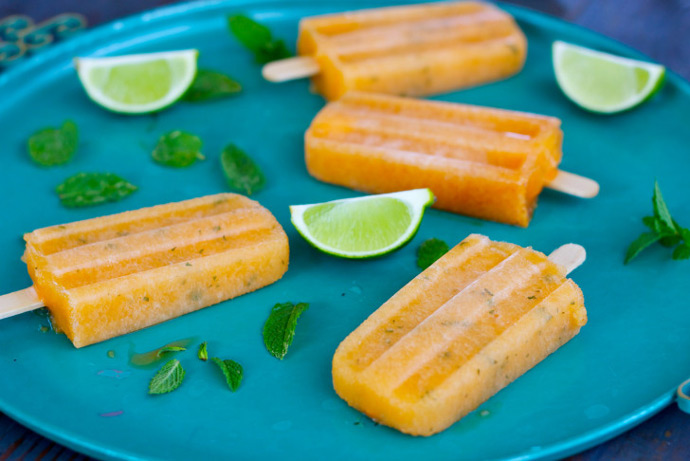 PALEO CANTALOUPE MINT PALETA VIA RUBIES AND RADISHES