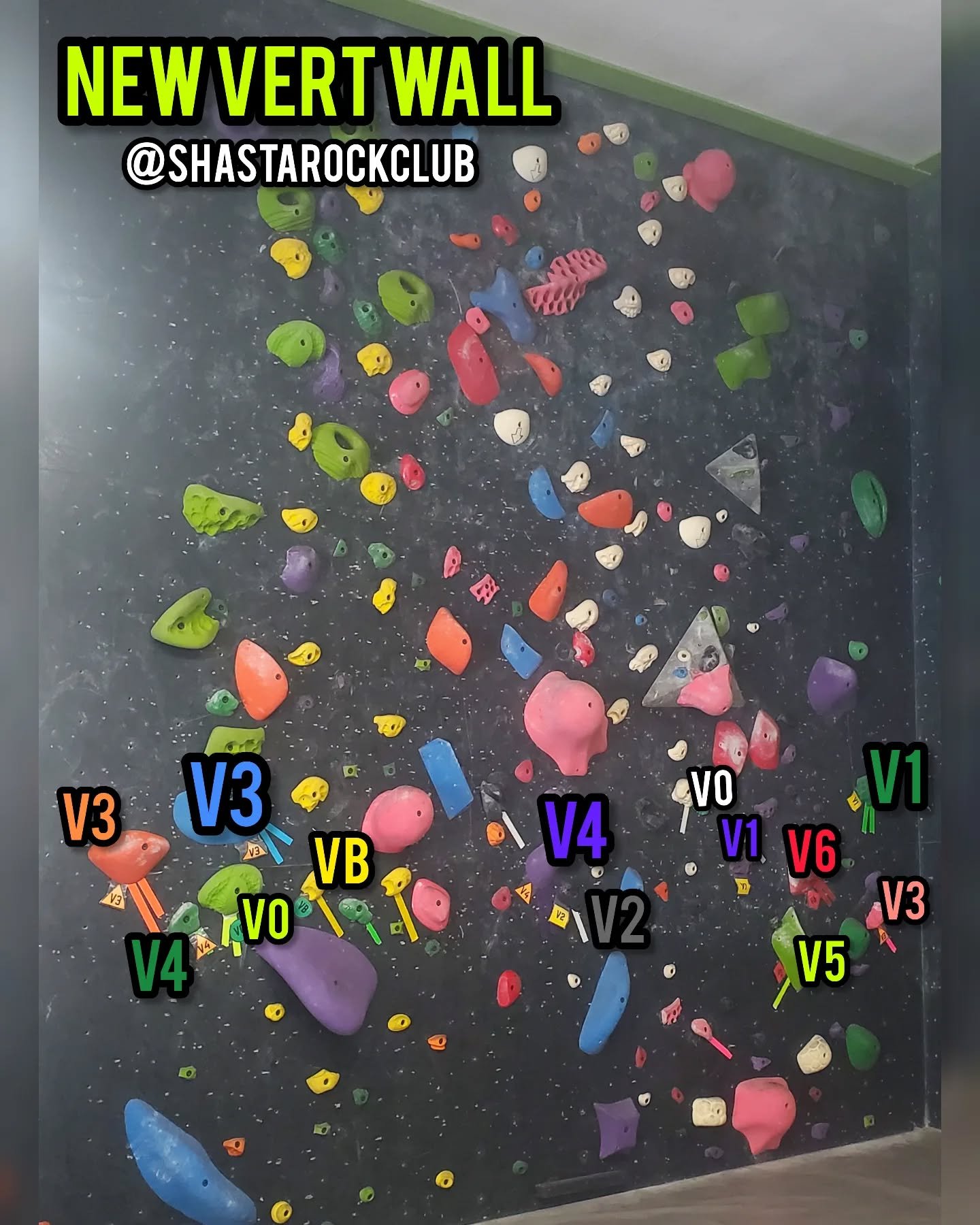 New vert wall has arrived! We are starting our Summer schedule so sets will be a little slower but we will keep them coming! We have some fun technical routes and many variations of crimps and slopers 🔥 see you soon! 

#reddingclimbing #reddingcalif