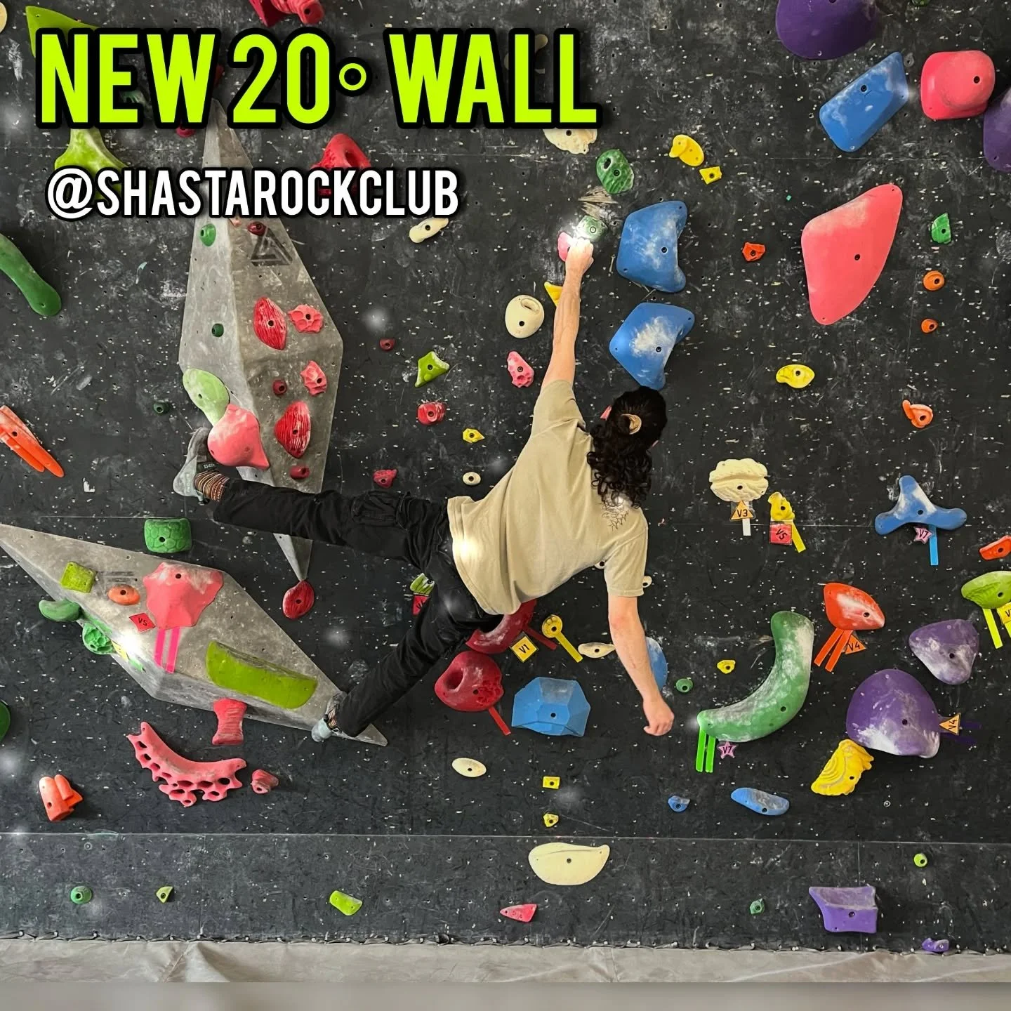 New 20&deg; wall is here! We have a ton of new routes on this wall and many different styles at that. Lots of variation and fun routes like bat hangs, dynos, and hard routes. Everything you need in a new set! See you soon climbers 🙏

#rockclimbing #