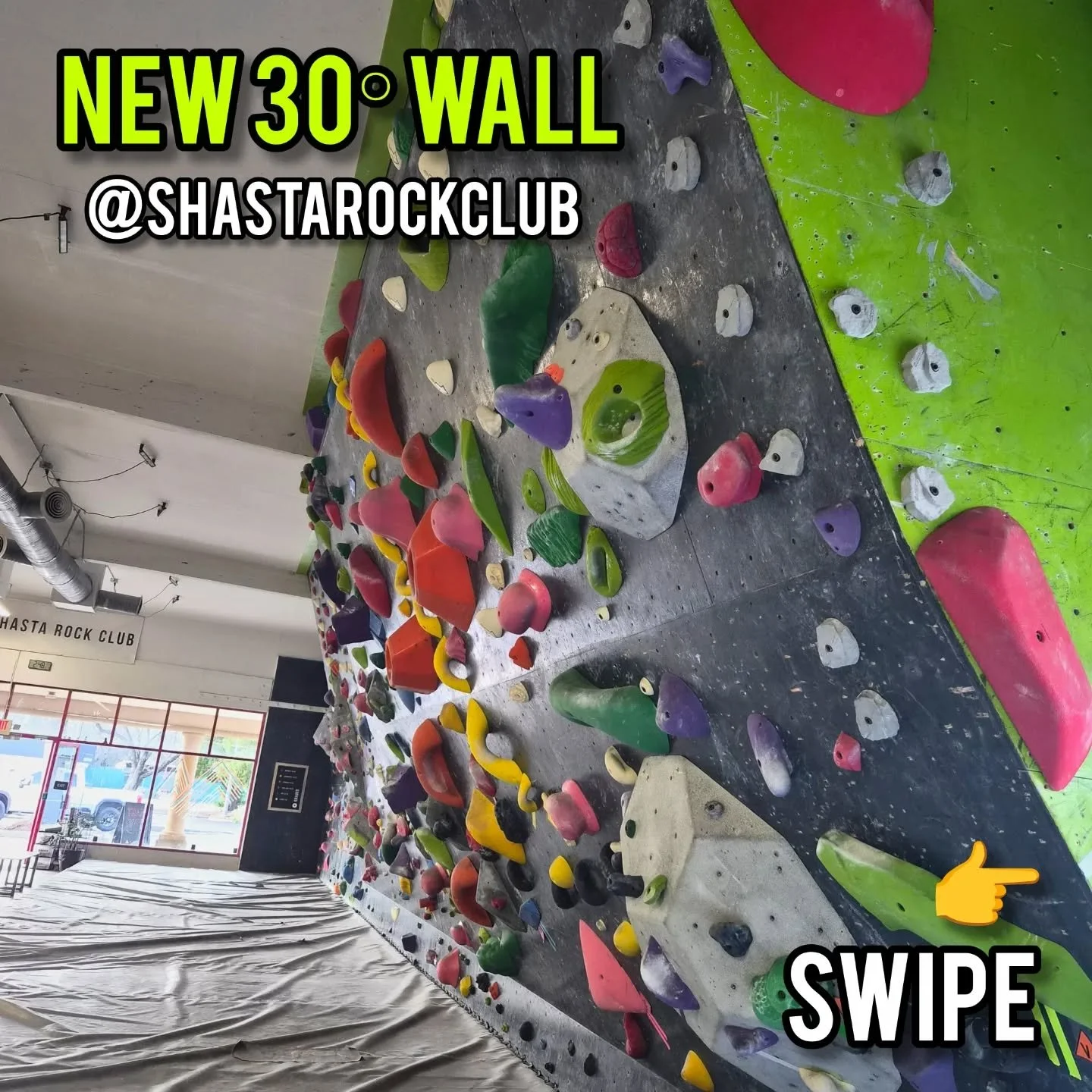 New 30&deg; wall has arrived! Lots of interesting new routes are on this set. Slopers, dynamic routes, and routes that really challenge the way you approach it all. It's a super fun set and we hope you like it too! Come check it out 🌟

#rockclimb #r