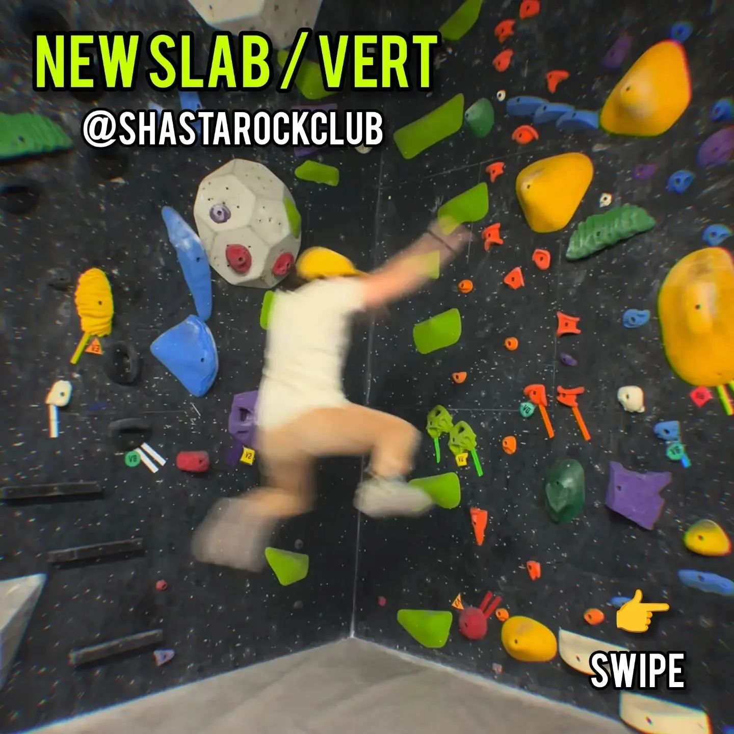 New Slab and Vert are here! Okay this wall is CRAZY! Big dynos, lots of technical fun, and toe hooks here and there. Get ready for something totally interesting and new. We're so stoked about this set and hope you all enjoy it as much as we did setti