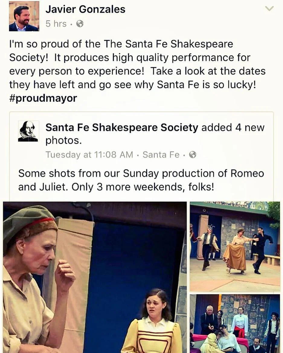 Recognition from the Mayor of Santa Fe