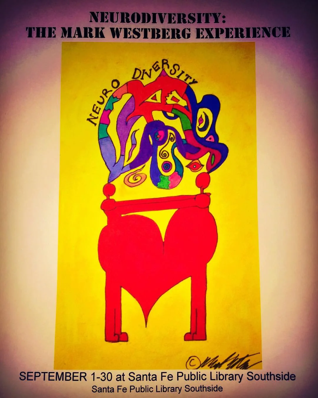 Promotional Poster/Flier for my First Art Show