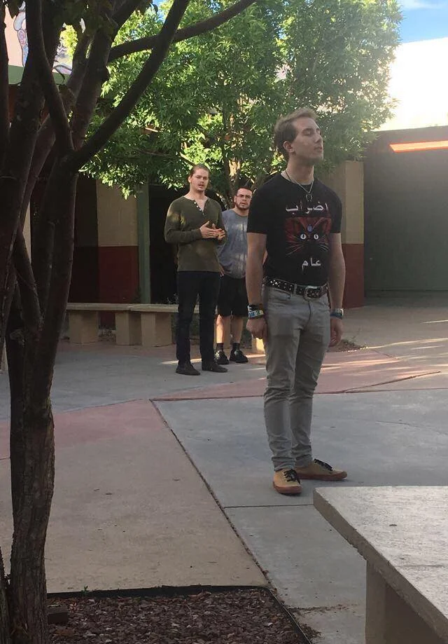 In Rehearsal for "Much Ado"