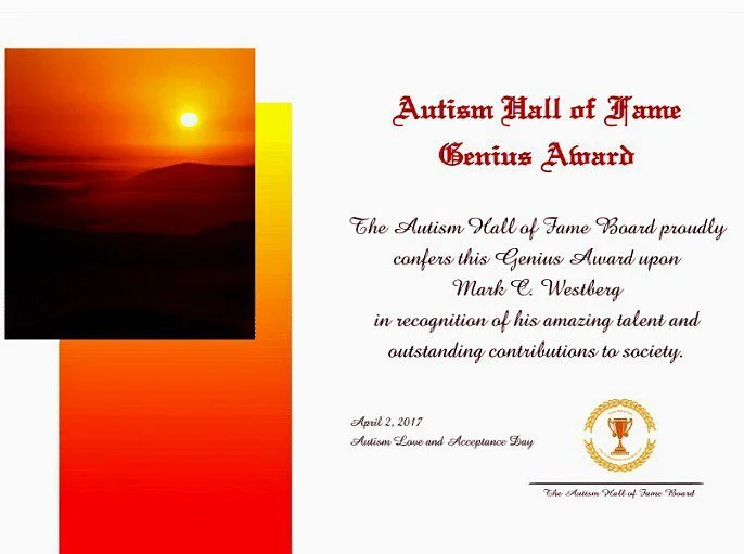 Autism Hall of Fame Genius Award 2017
