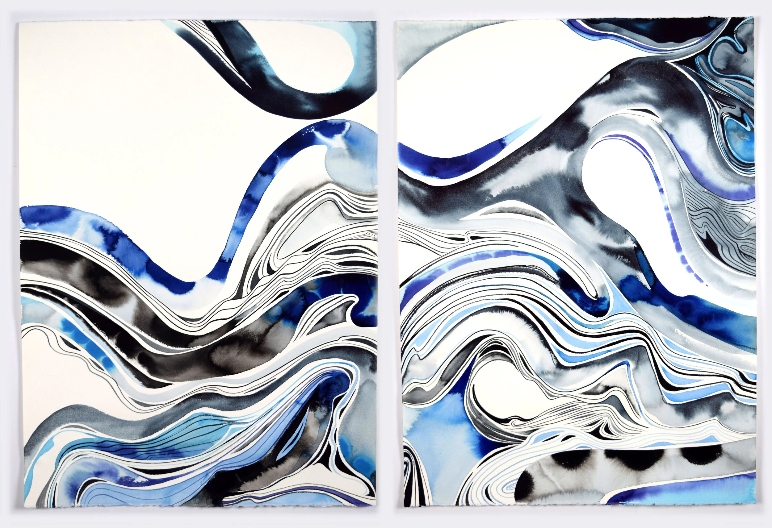  30x60 inches   Ink on rough Arches paper  2021 