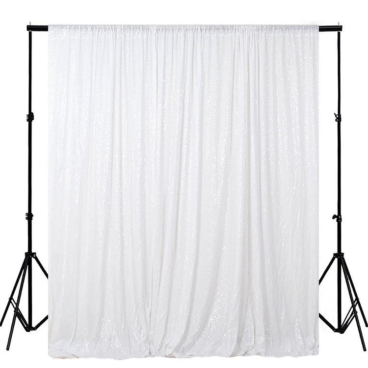 Sequin Photo Booth Backdrop With Stand, Shower Curtains As Photography Backdrops