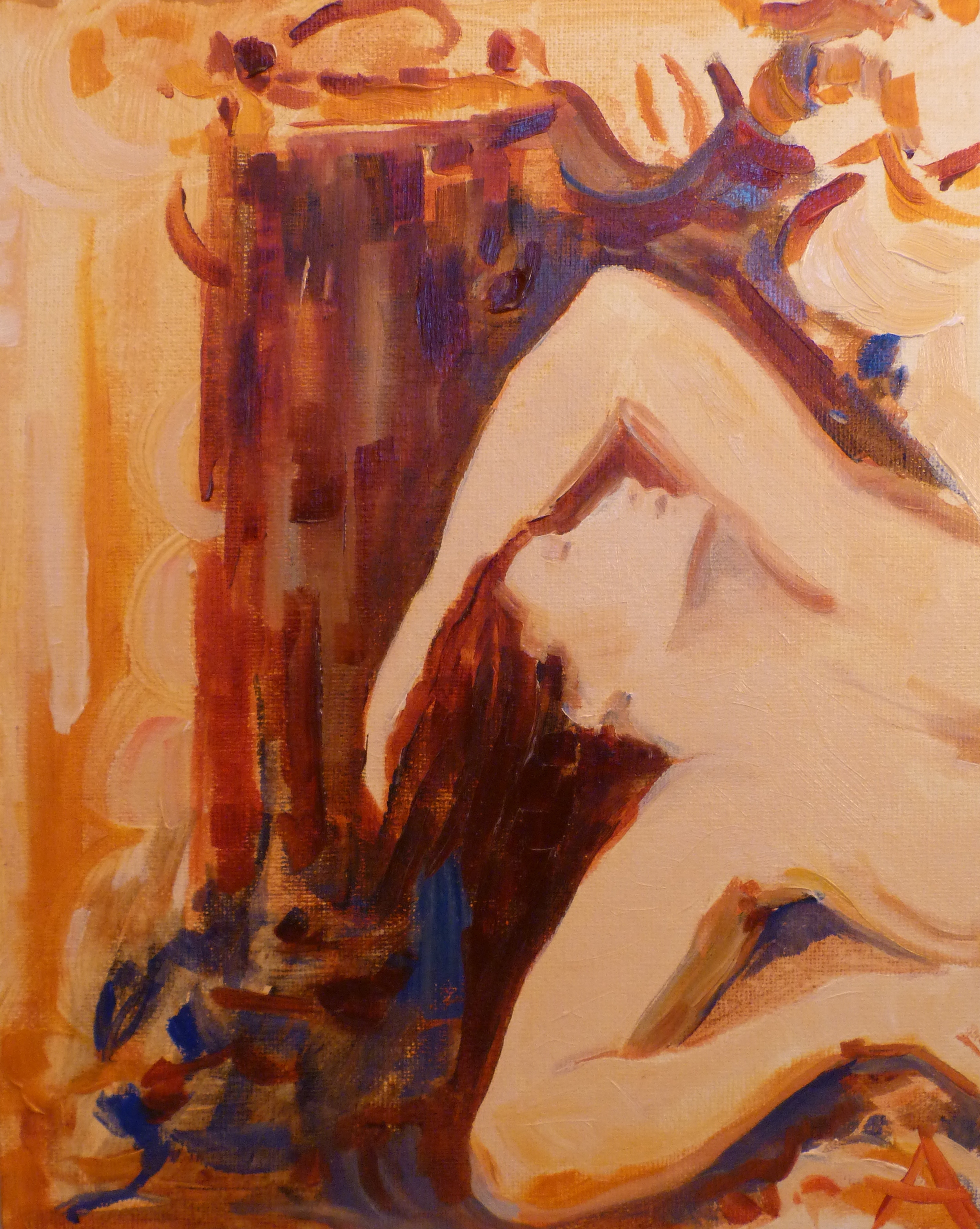 SOLD, The Dream, Copyright 2012 Hirschten, Oil on Canvas, 8" x 10"