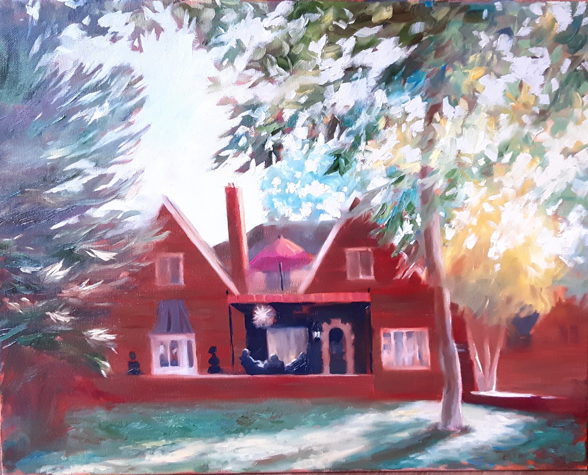SOLD, House Commission, Oil on Canvas, Copyright 2021 Hirschten