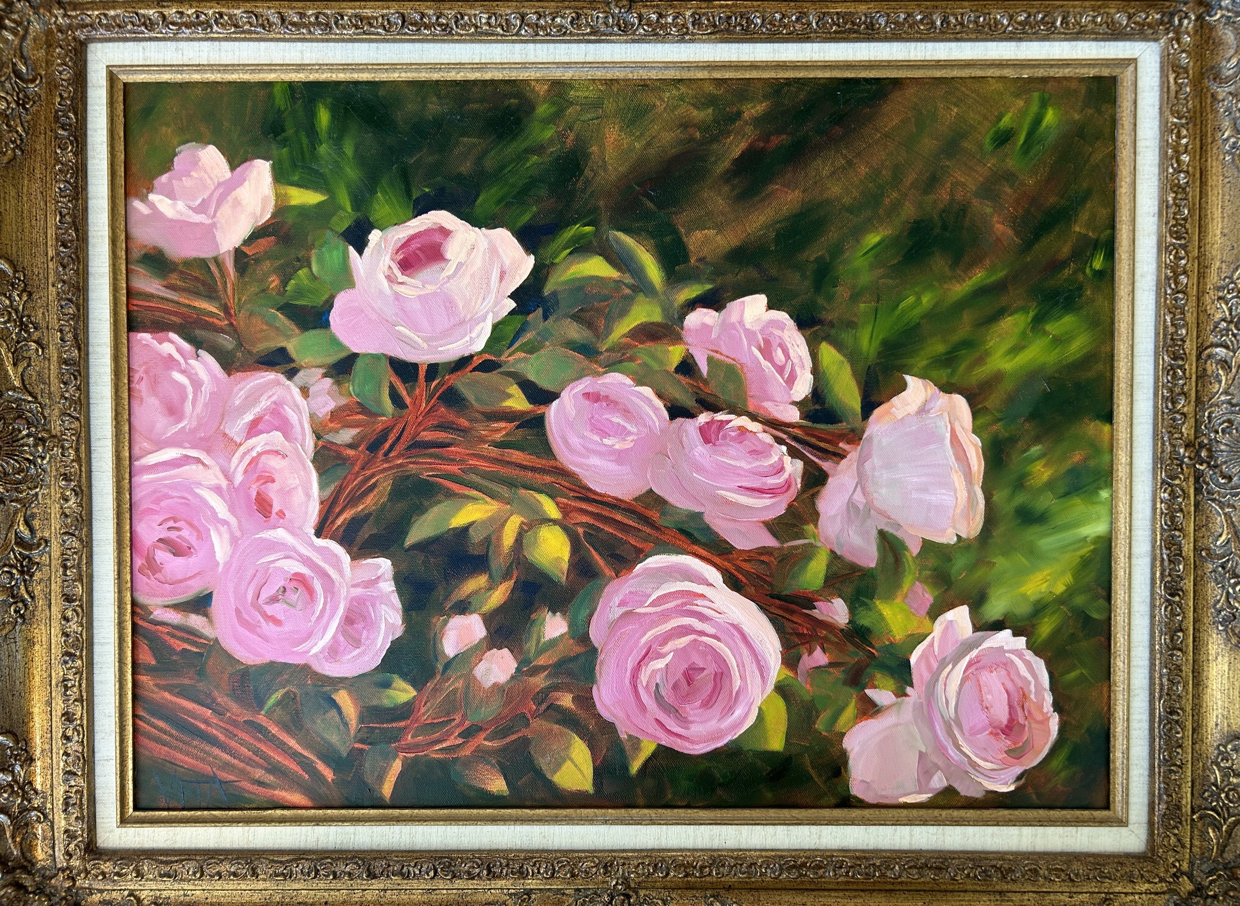 SOLD, The Sweetest Flowers, Oil on Canvas, Copyright 2019 Hirschten