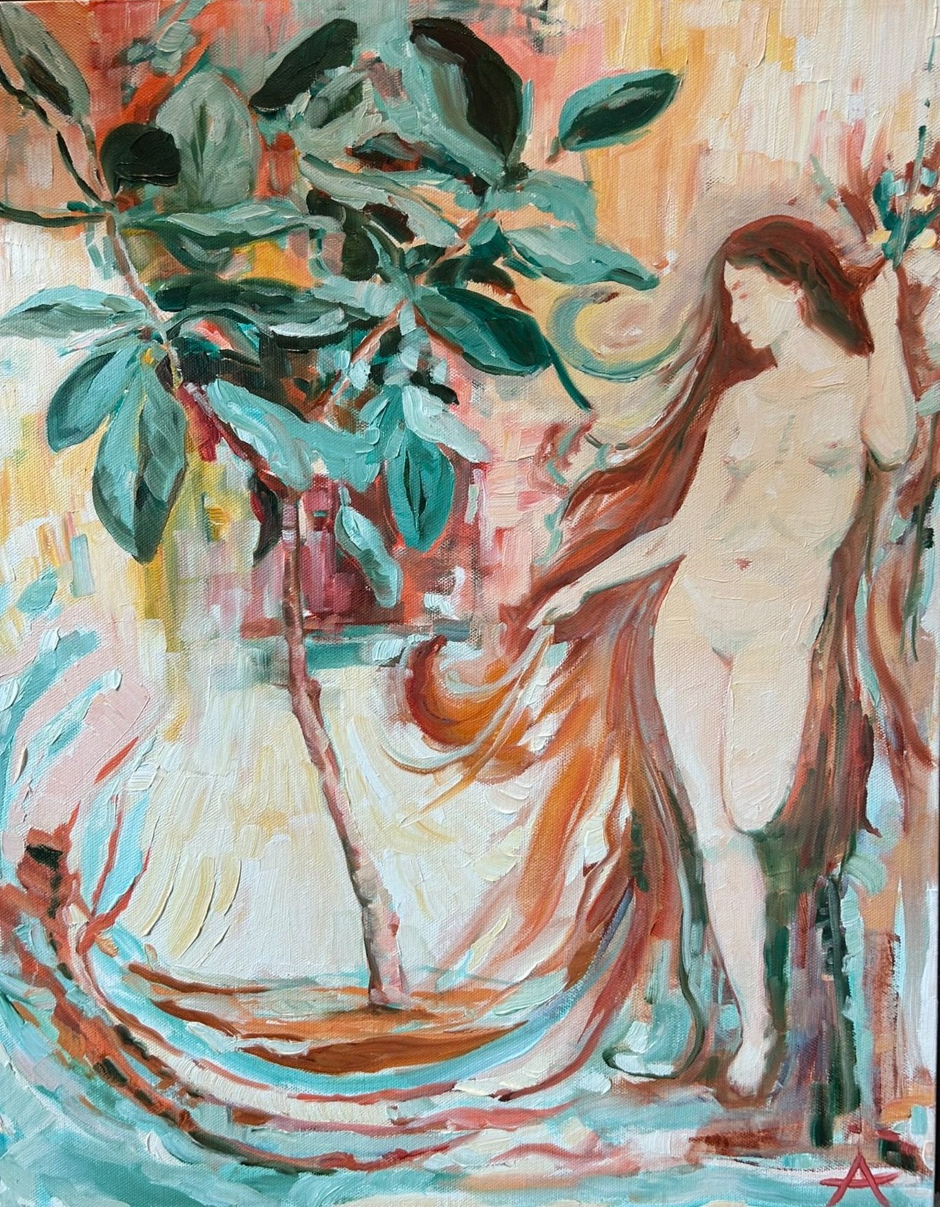 SOLD, Tree of Life, Oil on Canvas, Copyright 2012 Hirschten