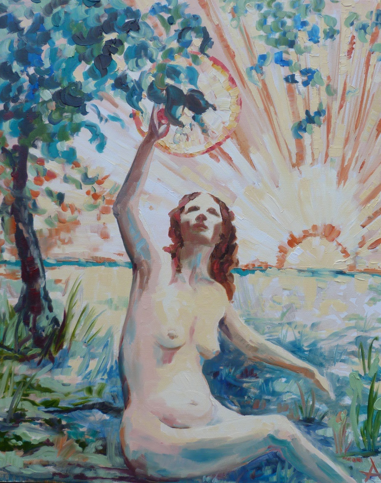 SOLD, Eve in the Garden, Copyright 2014 Hirschten