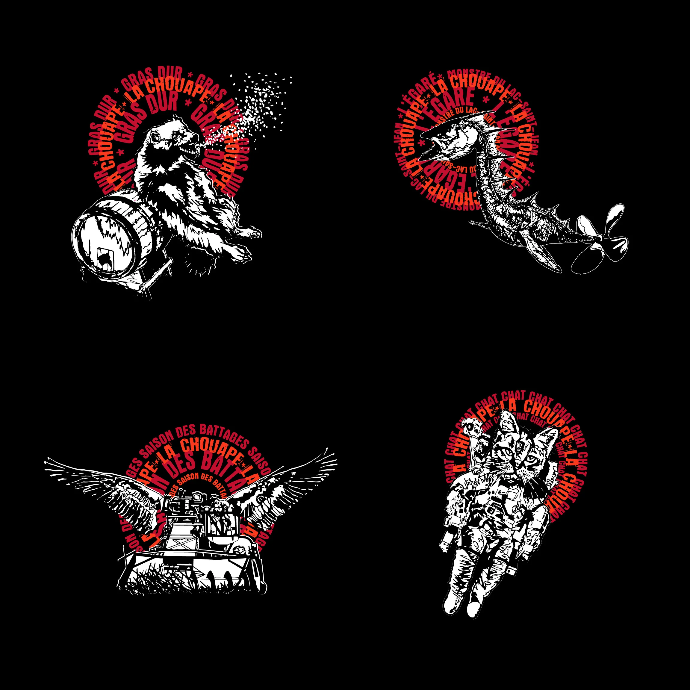 T-shirts pour La Chouape