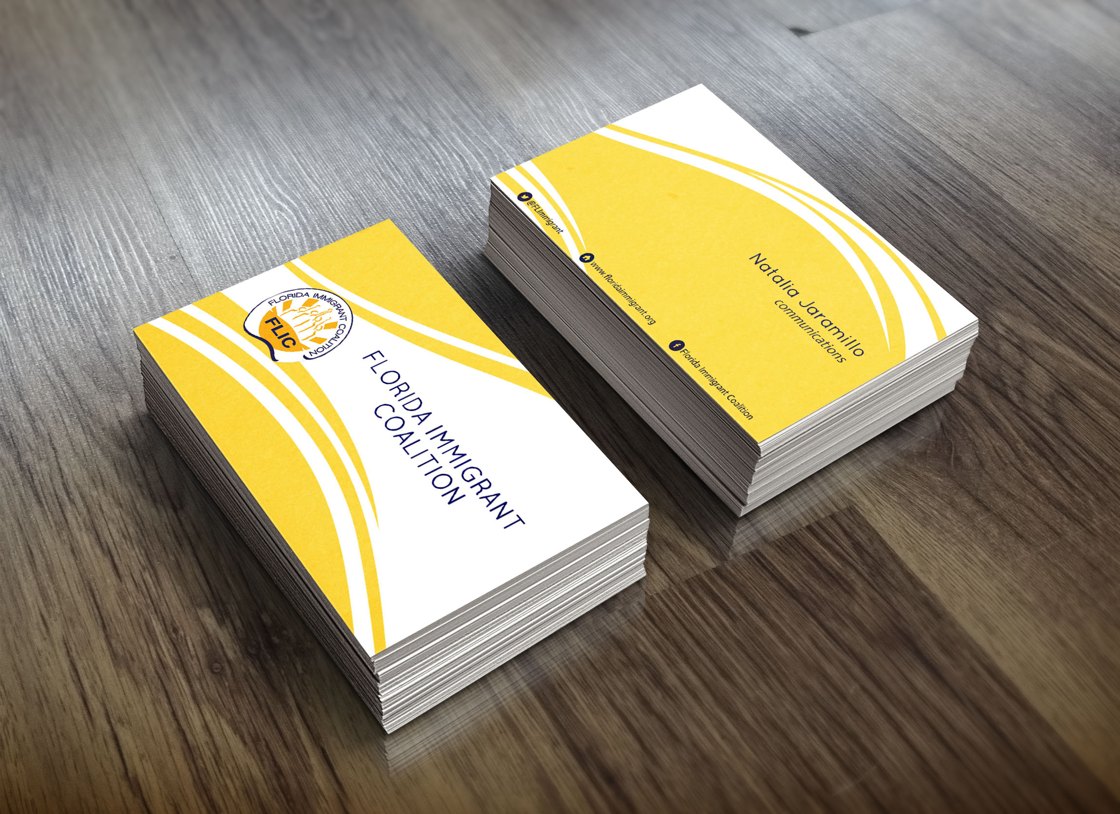  Client: Florida Immigrant Coalition  Type: Business Cards 