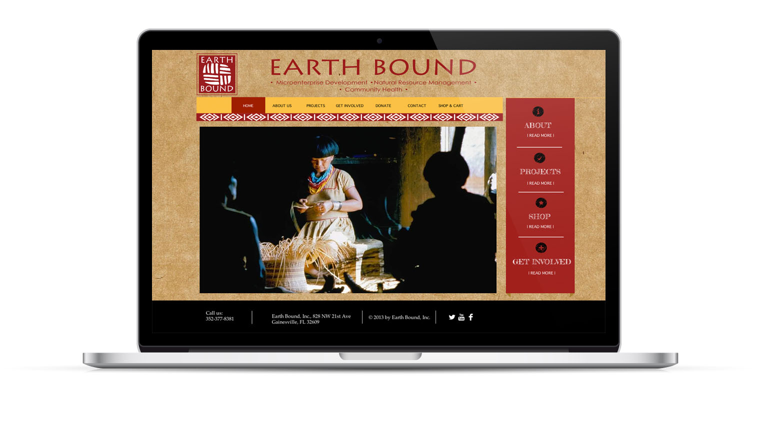  Client: EarthBound&nbsp;  Type: Website 