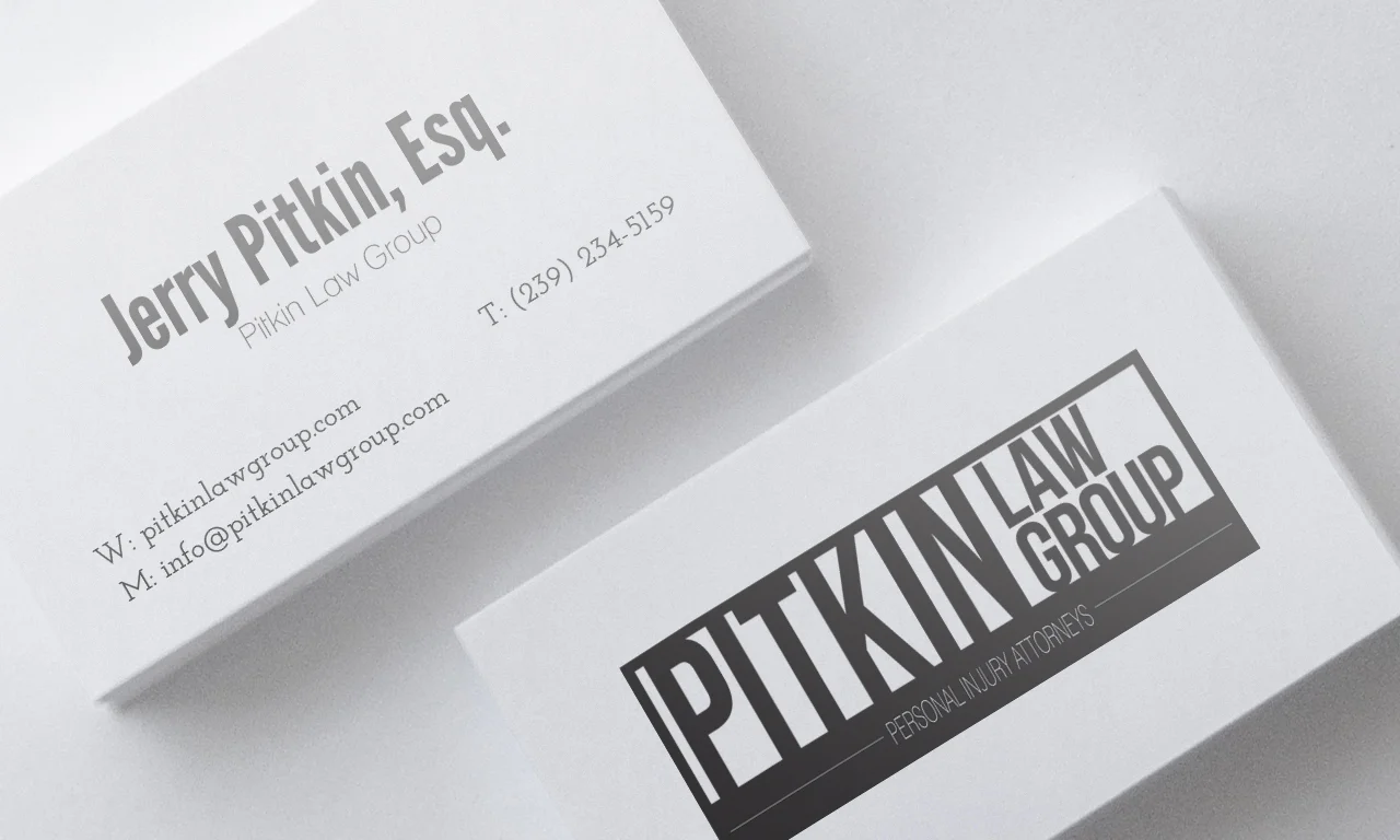 Client: Ptikin Law Group Type: Business Card