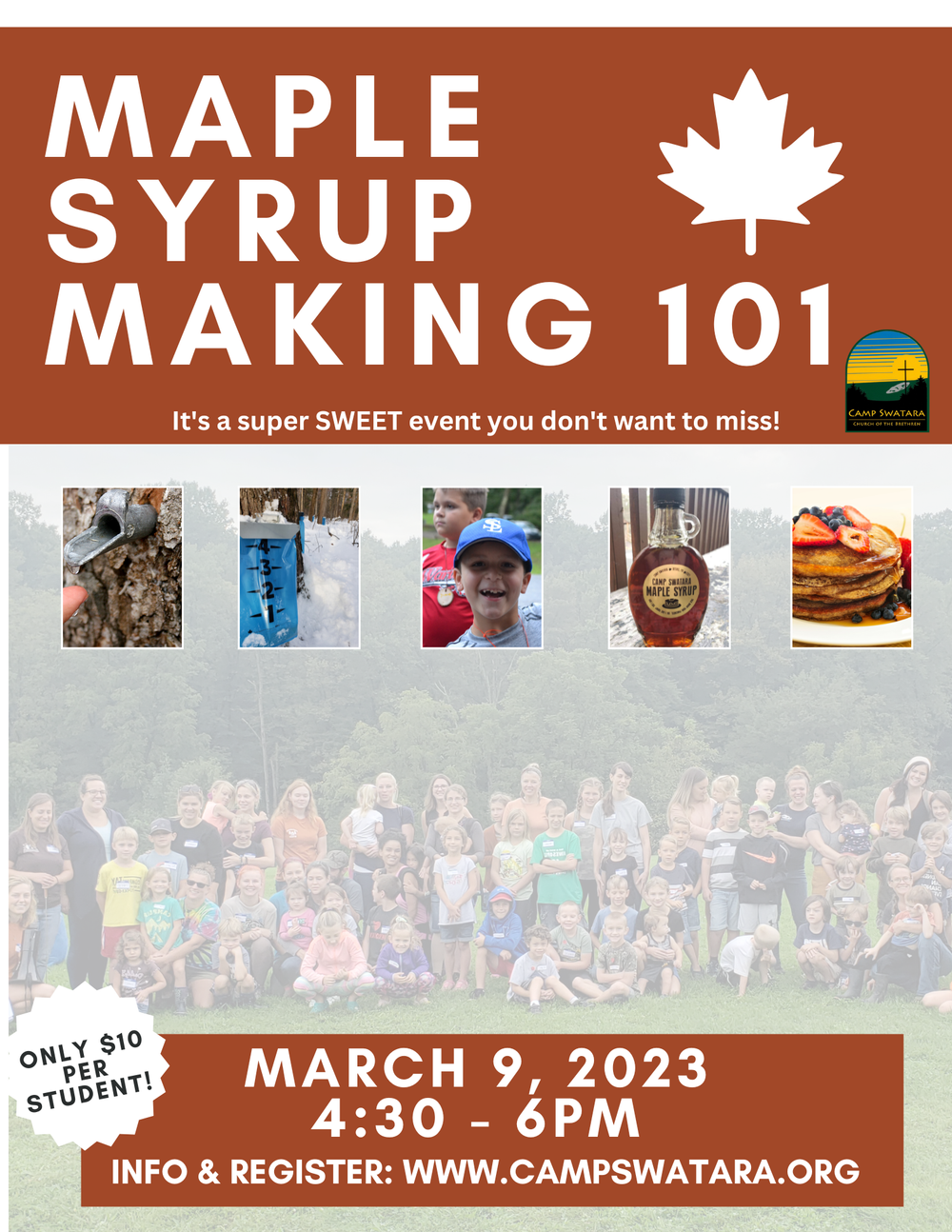 Maple Syrup 101 Open to the Public — Camp Swatara