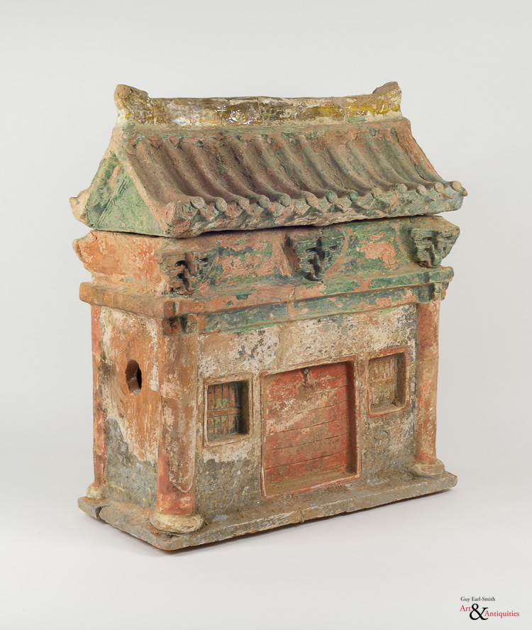 A Glazed Ming Dynasty Pottery Sculpture of a Dwelling, c. 1368-1644