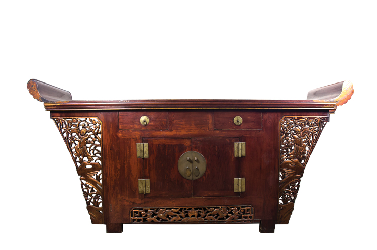 A Chinese Gilt and Lacquered Beijing Altar Table Coffer,  c. 1860-1880