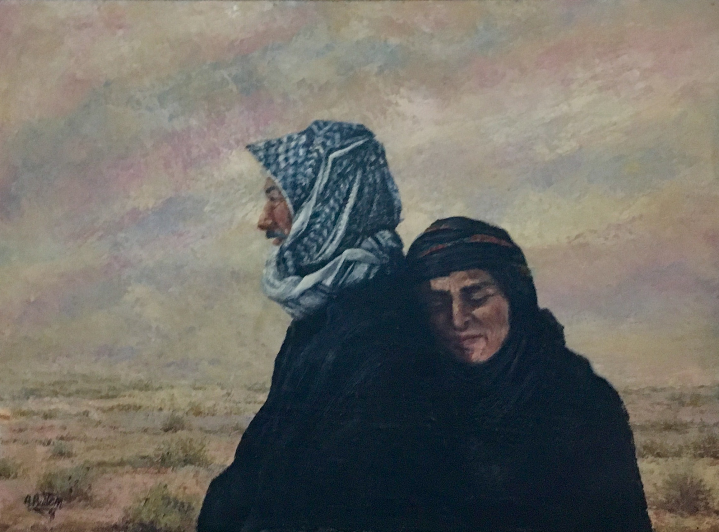123_208 - (c) Artist Ahmad Baytam 76 in 56 oil on canvas - الفنان أحمد بيتم.JPG