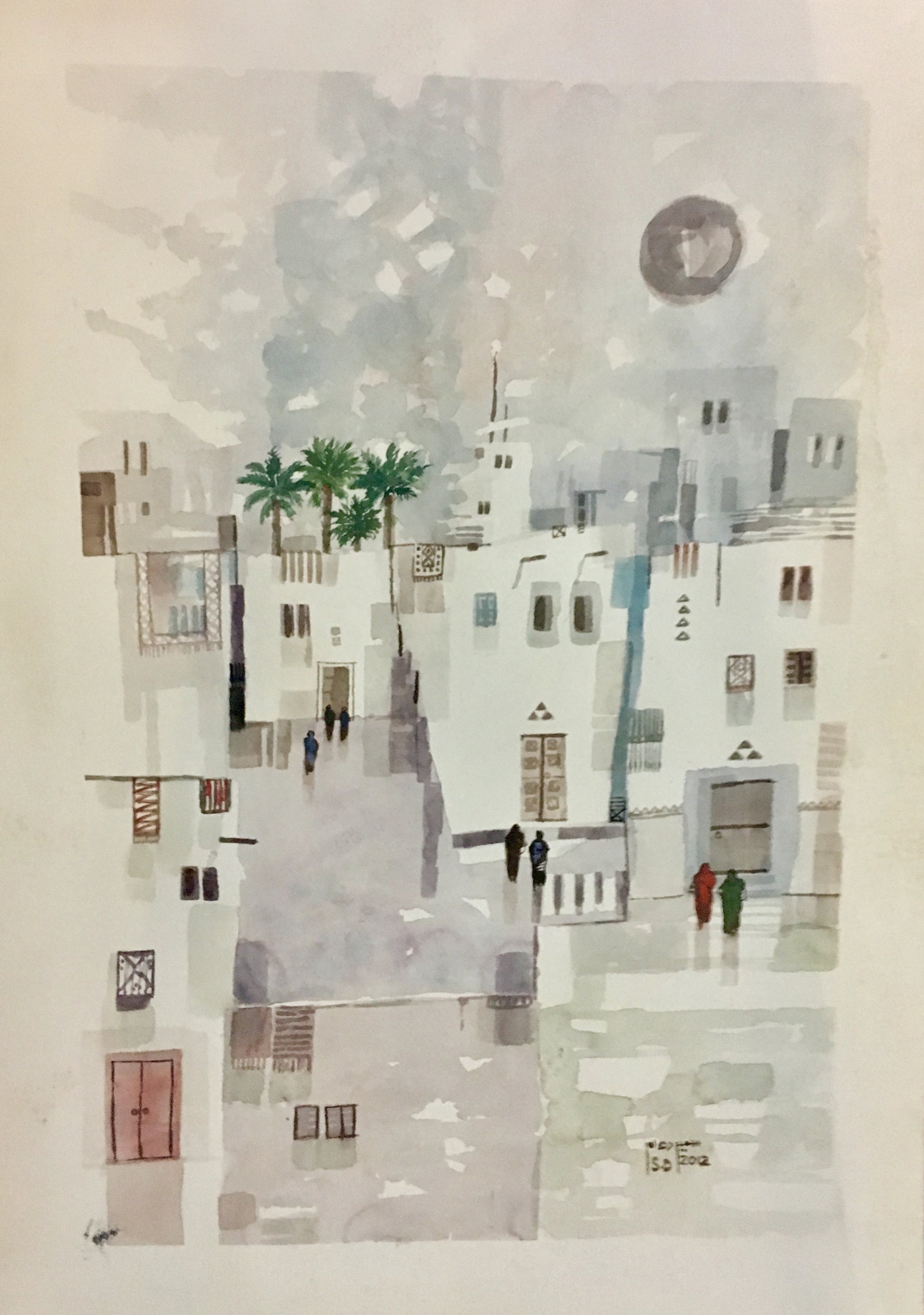 213_370 - Sameer AL DAHAM - 70 x50 watercolor on Canson--الفنان سمير الدهام.JPG