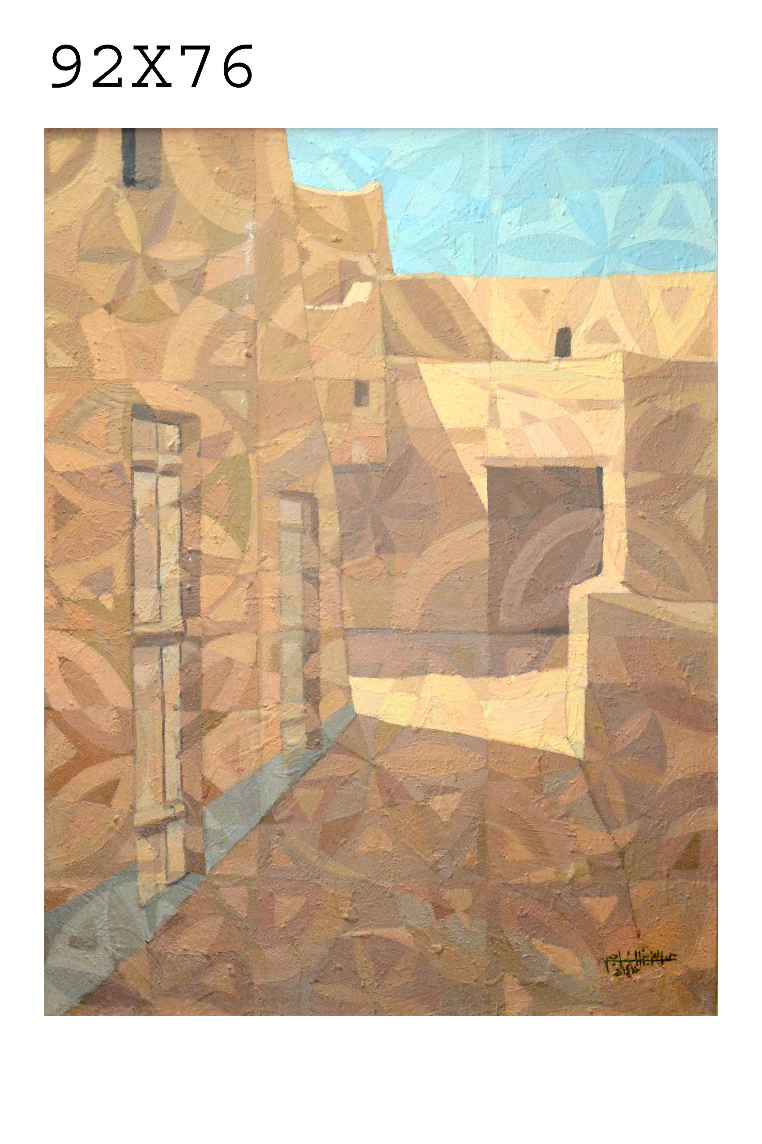 Abdul Aziz Al Najjim الفنان عبد العزيز الناجم Oil on Canvas