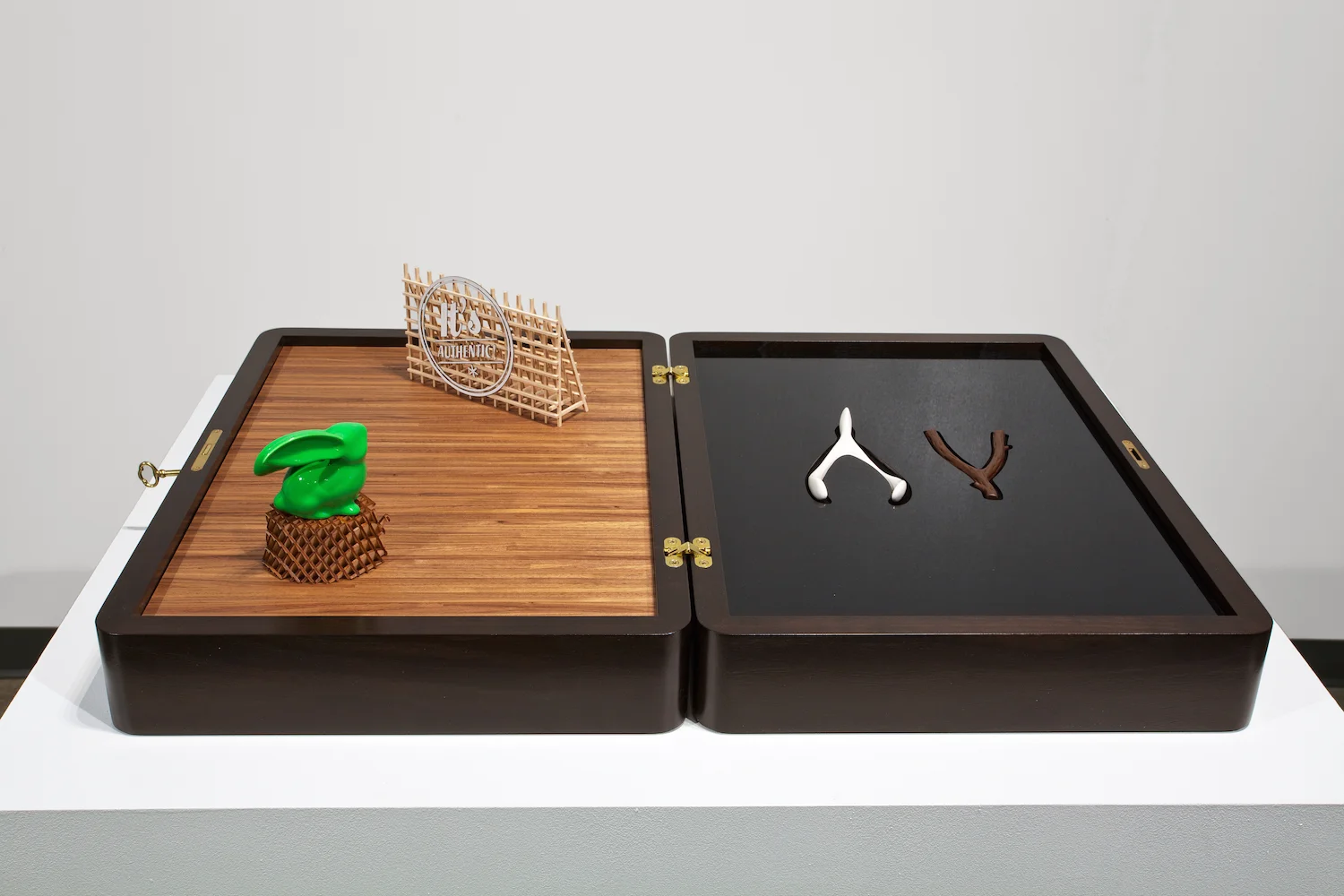 Installation in a valise (Honest to Goodness)