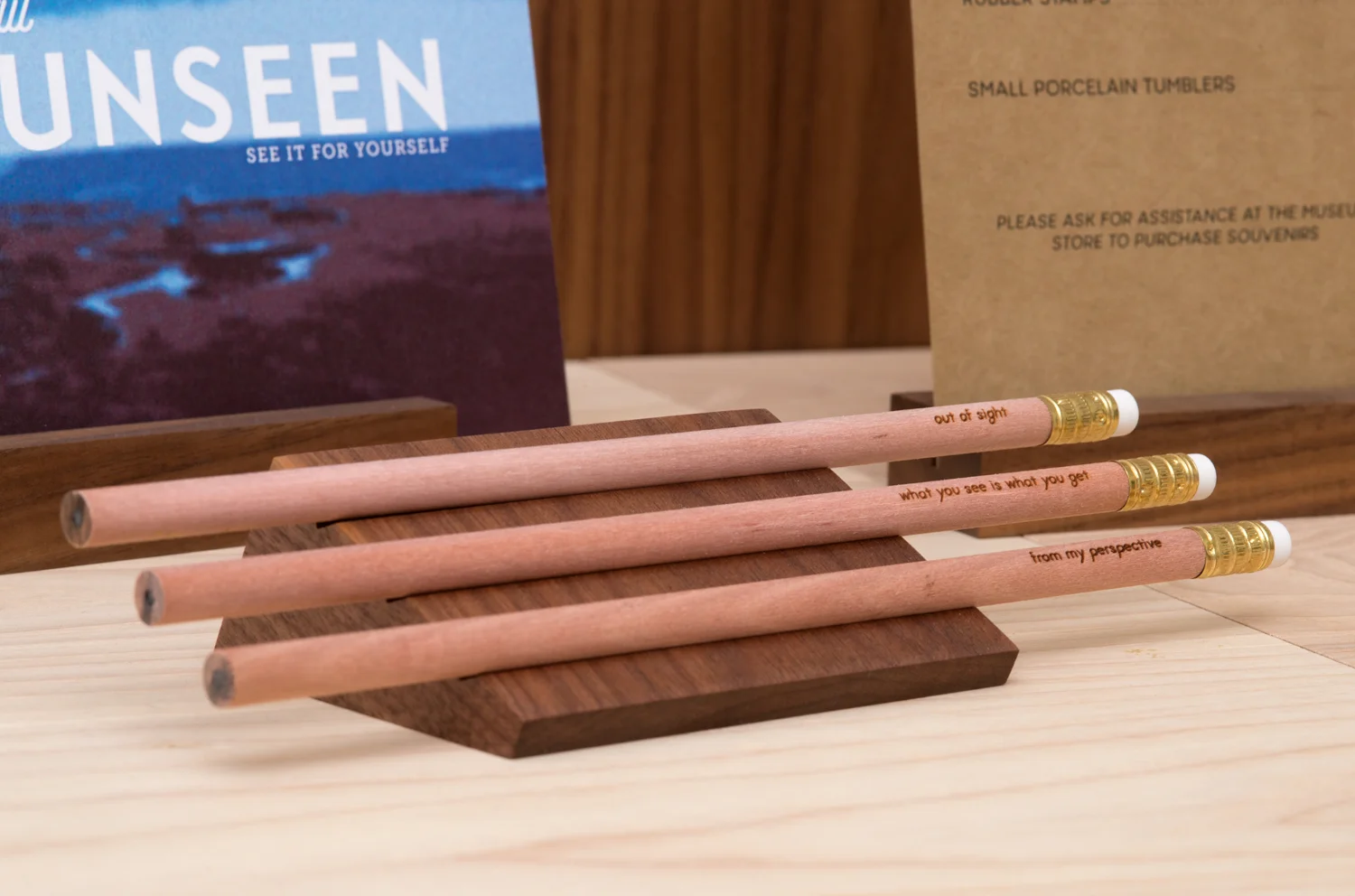 Souvenir pencils, Site Unseen
