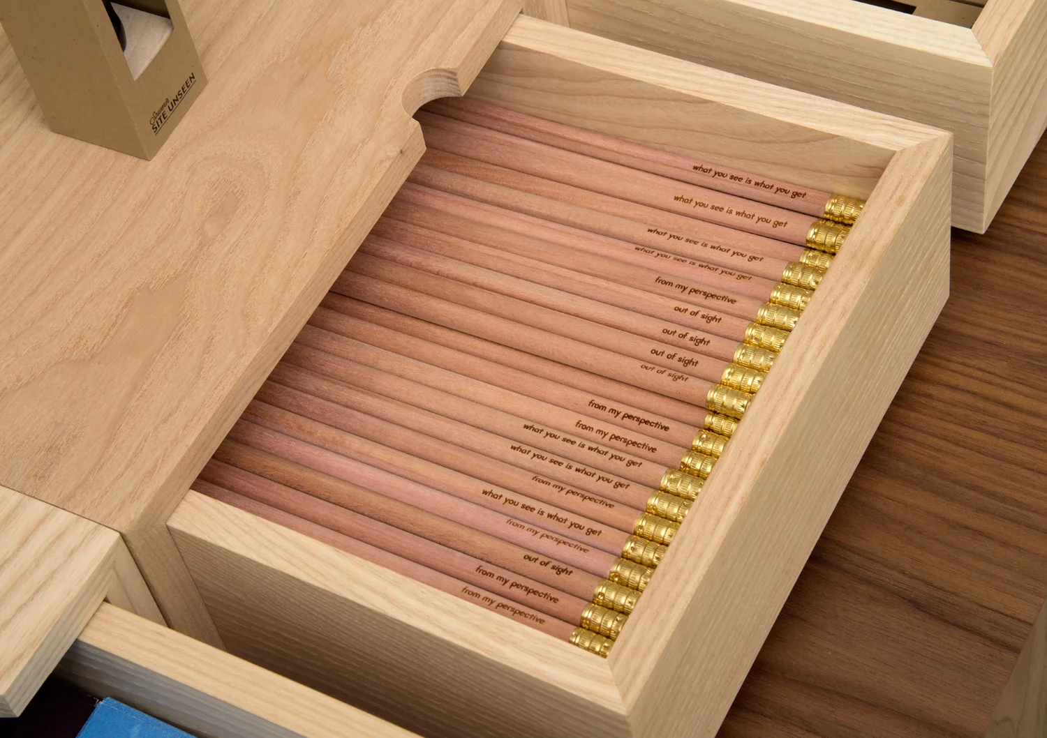 Souvenir pencils, Site Unseen
