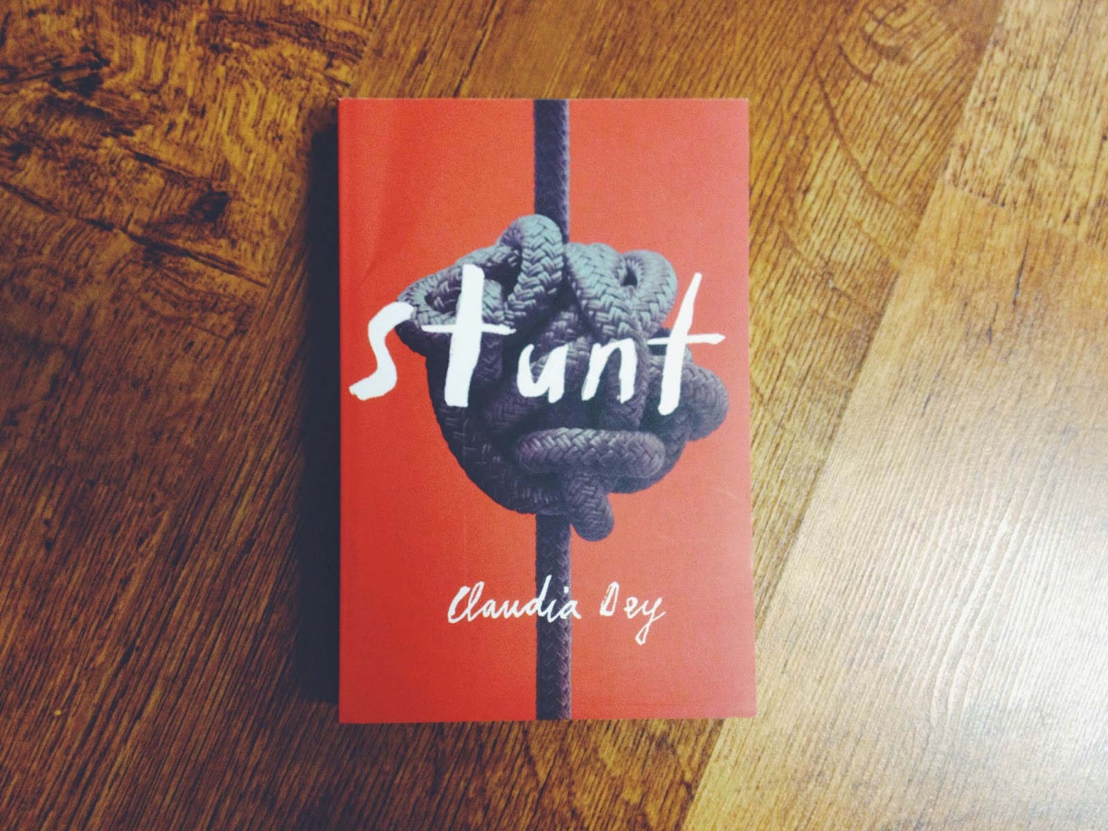 After seeing the cover and reading the first few pages, I can't wait to read Stunt by Claudia Dey, a Toronto-based writer. Cover design by Jason Logan .