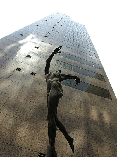 Flying, monument sculpture