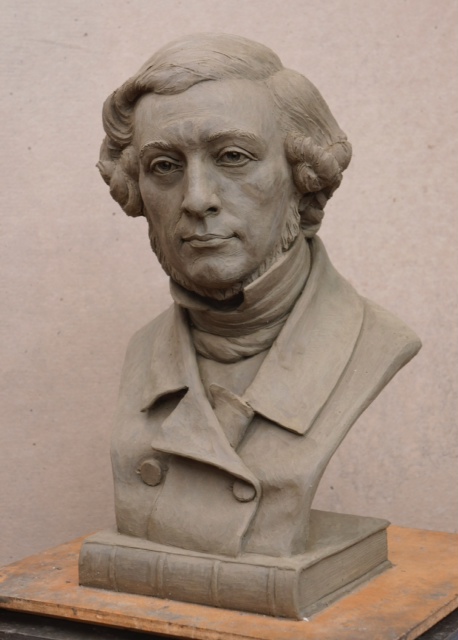 Alex de Tocqueville, Portrait Sculpture