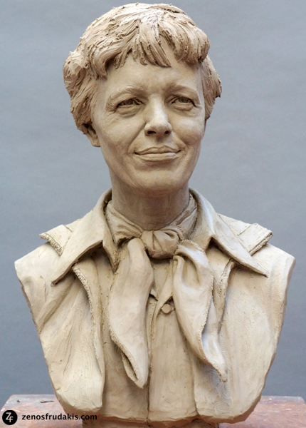 Amelia Earhart, work in progress